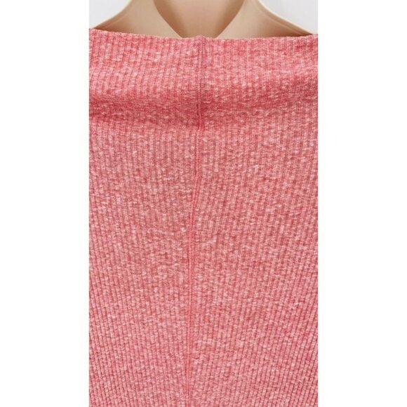 Free People We the Free Oversized Knit Tunic Top Pink Knit Size S Long Sleeve - Picture 10 of 12